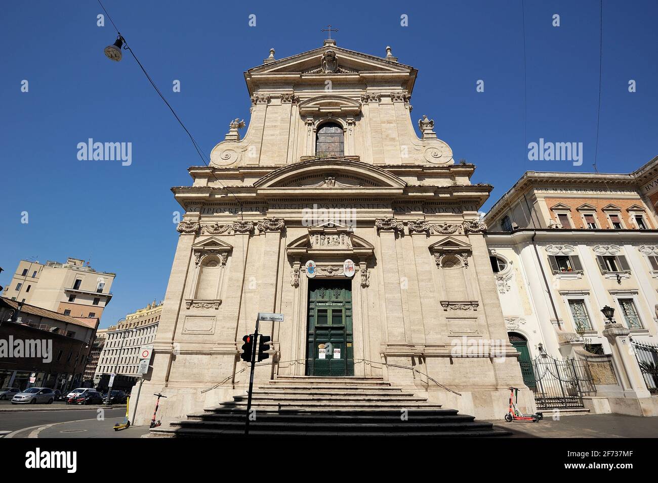 Italy, Rome, church of Santa Maria della Vittoria Stock Photo