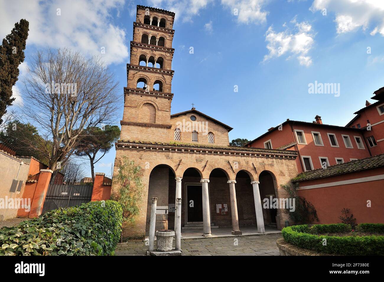 italy, rome, church of san giovanni a porta latina Stock Photo