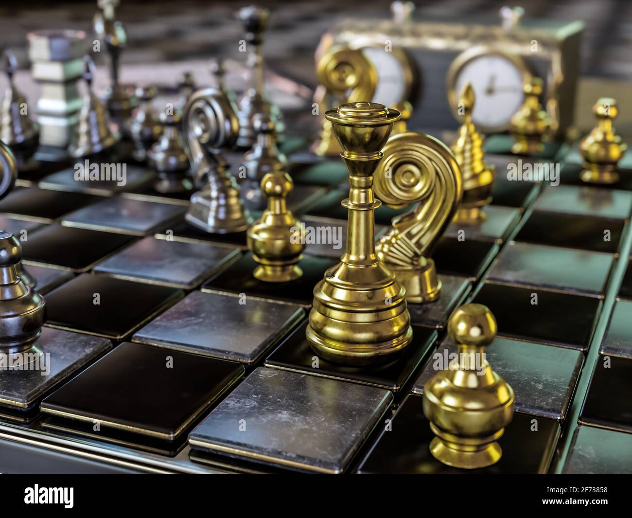 Chess, game, board, pieces, metal, HD phone wallpaper