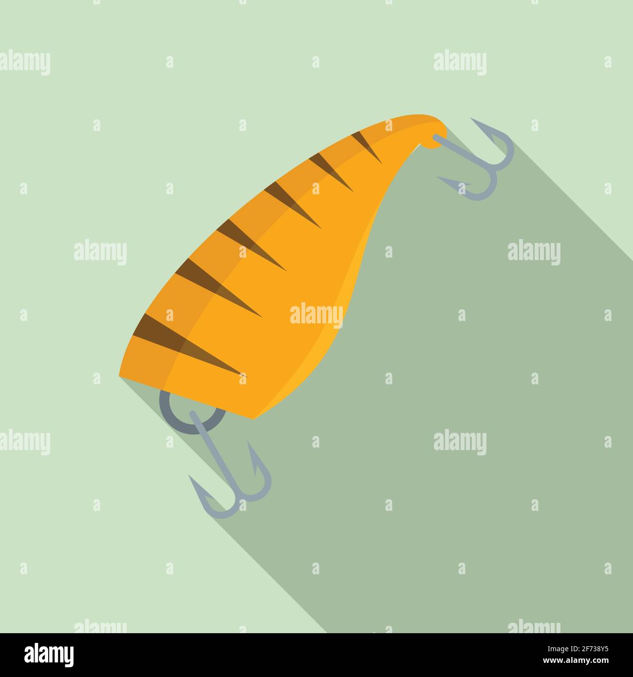 Fish bait activity icon, flat style Stock Vector Image & Art - Alamy