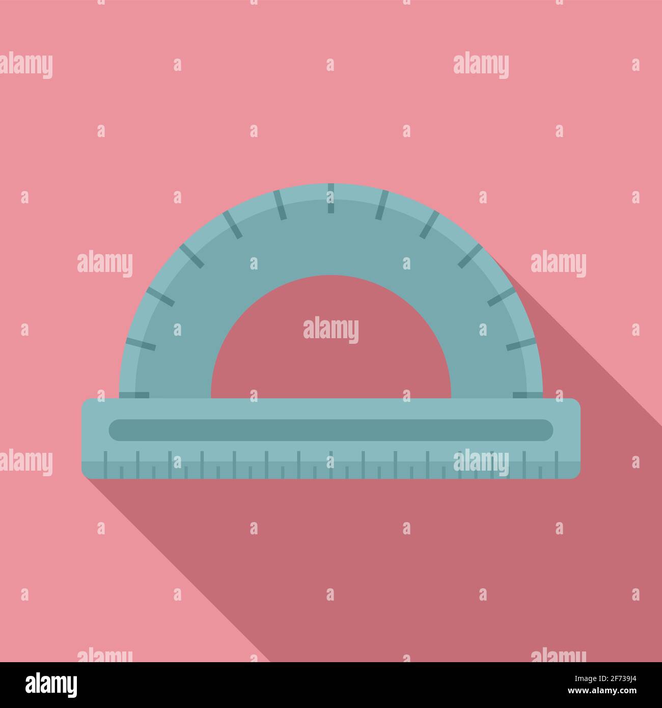 Protractor icon, flat style Stock Vector Image & Art Alamy