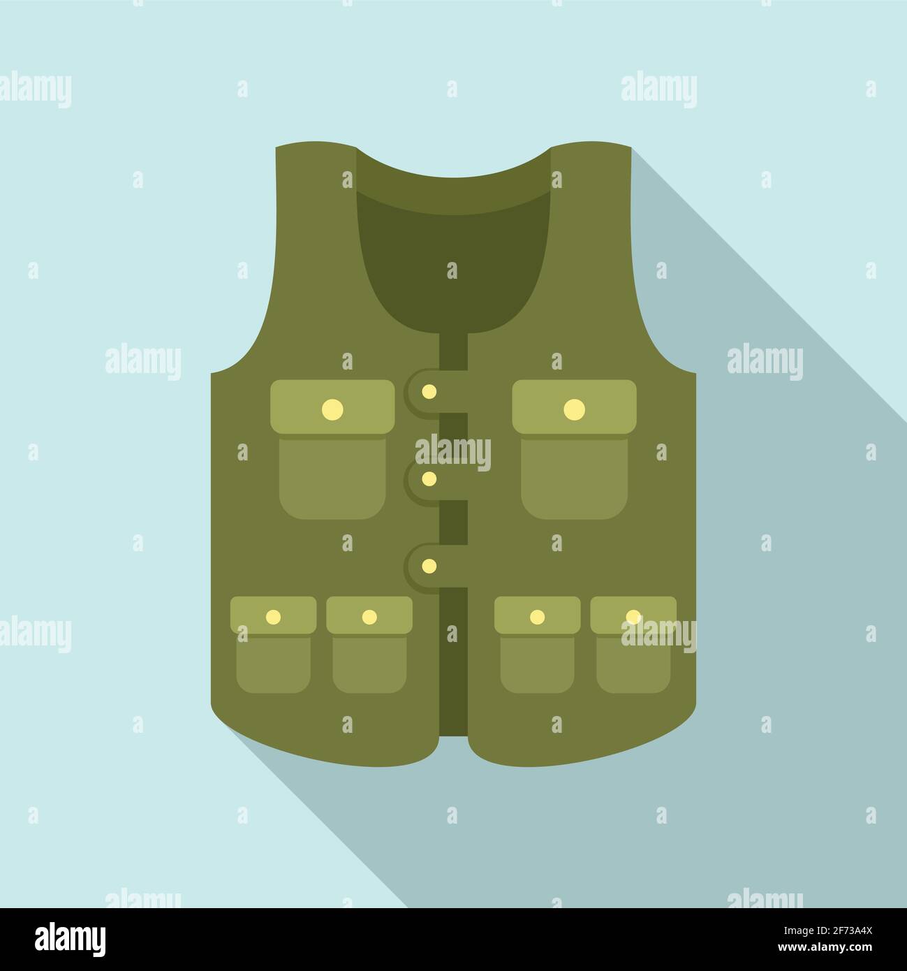 Hunter pocket vest icon, flat style Stock Vector Image & Art - Alamy
