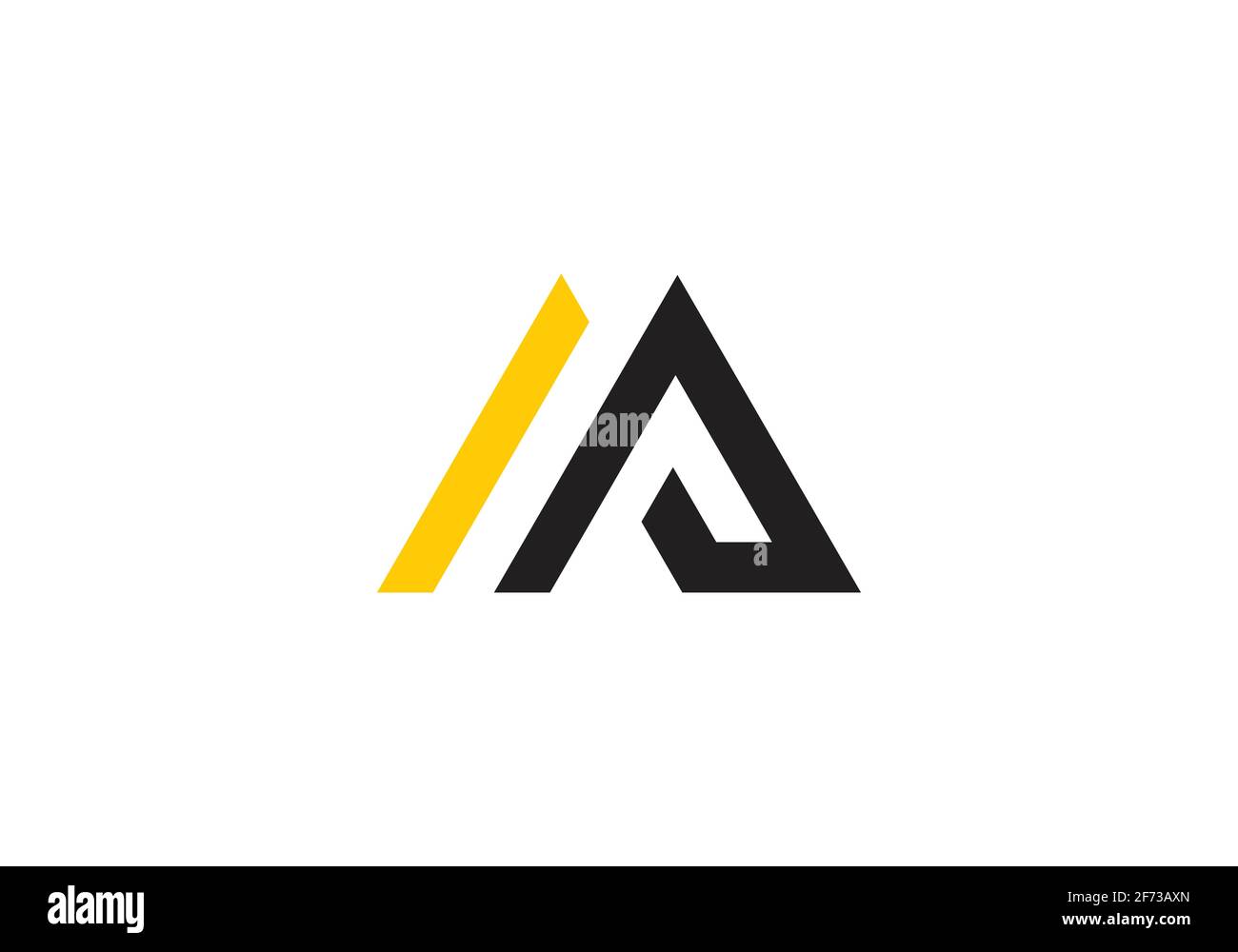 Initial Monogram Letter AB Logo Design Vector Template. Stock Vector
