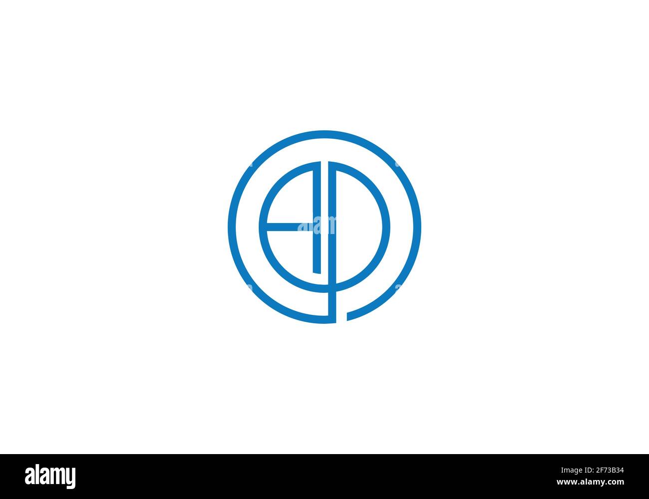 Initial Monogram Letter AB Logo Design Vector Template. Stock Vector