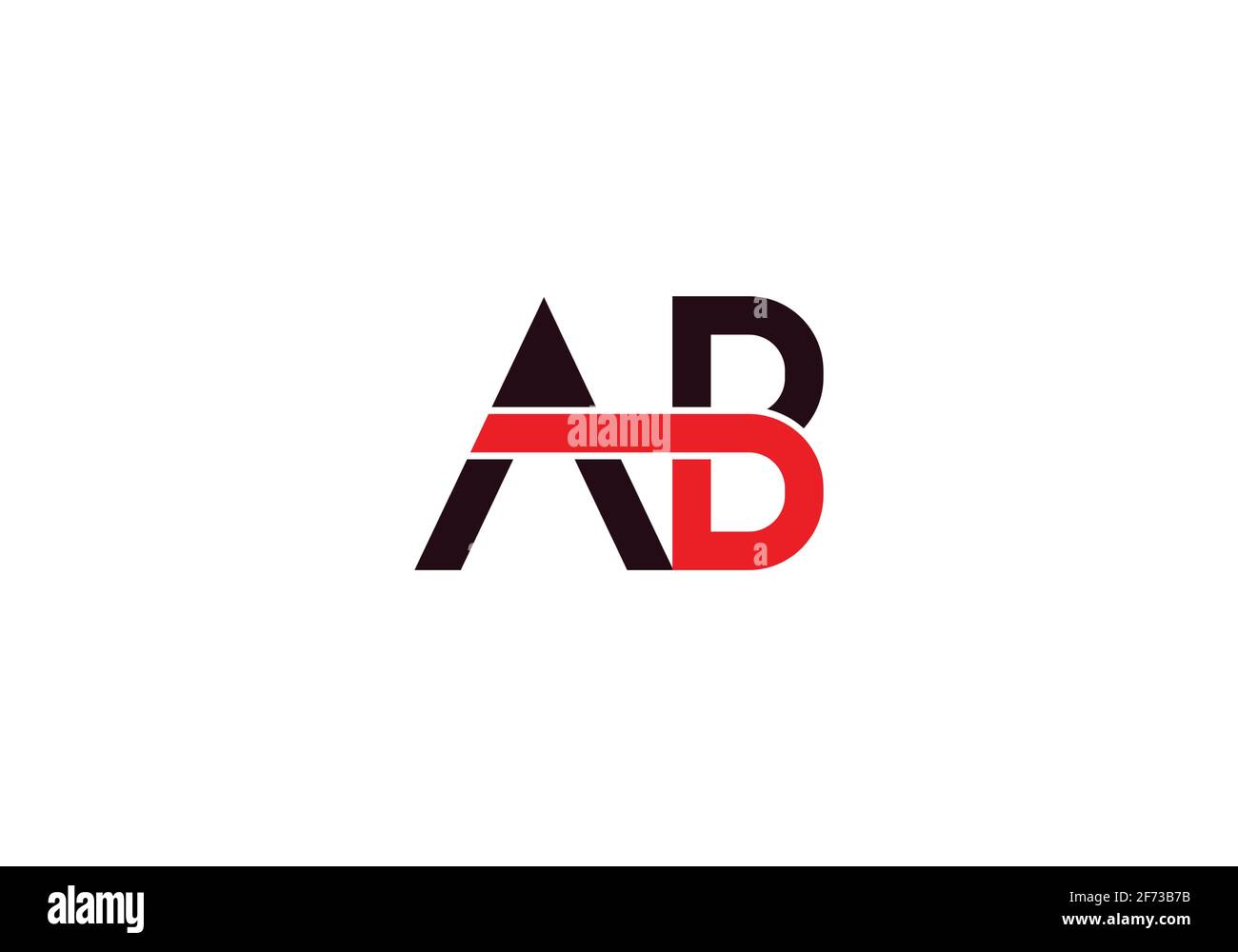 Initial Monogram Letter AB Logo Design Vector Template Stock Vector ...
