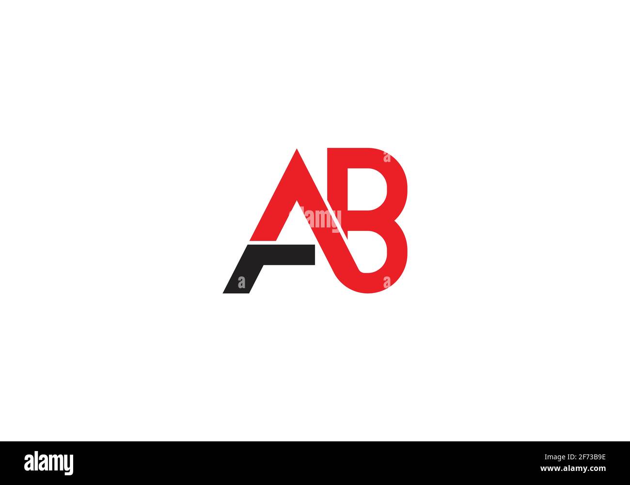 Initial Monogram Letter AB Logo Design Vector Template. Stock Vector