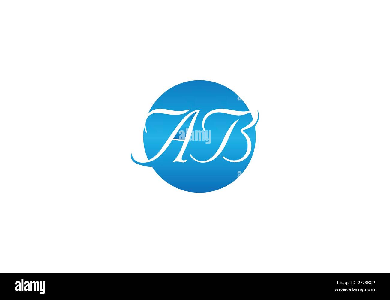 Initial Monogram Letter AB Logo Design Vector Template. Stock Vector