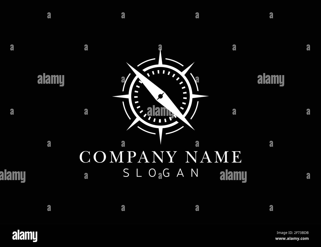 Creative Compass Concept Logo Design Template. Compass Logo sign and
