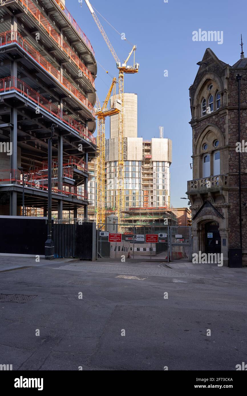 Car park outside Cardiff Central station, Cardiff, South Glamorgan, Wales  Stock Photo - Alamy