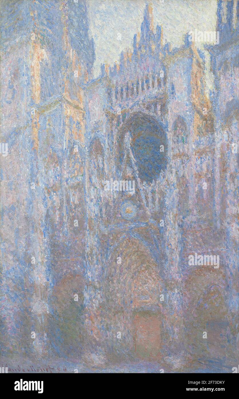 Claude Monet, Rouen Cathedral, West Facade, 1894, oil on canvas, National Gallery of Art, Washington, DC, Usa Stock Photo