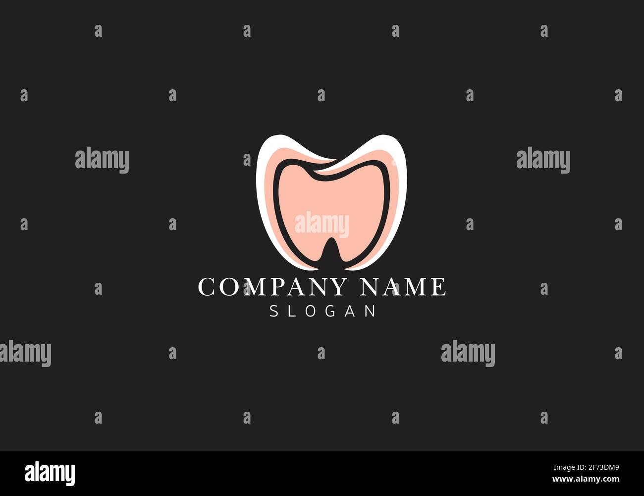 Dental logo vector Template illustrator icon design Stock Vector