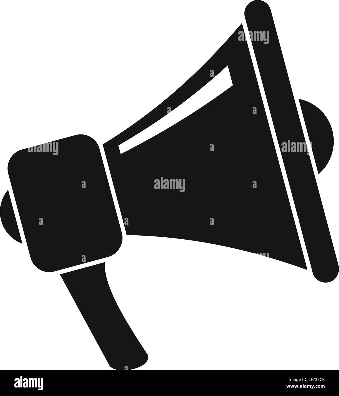 Megaphone linguist icon, simple style Stock Vector
