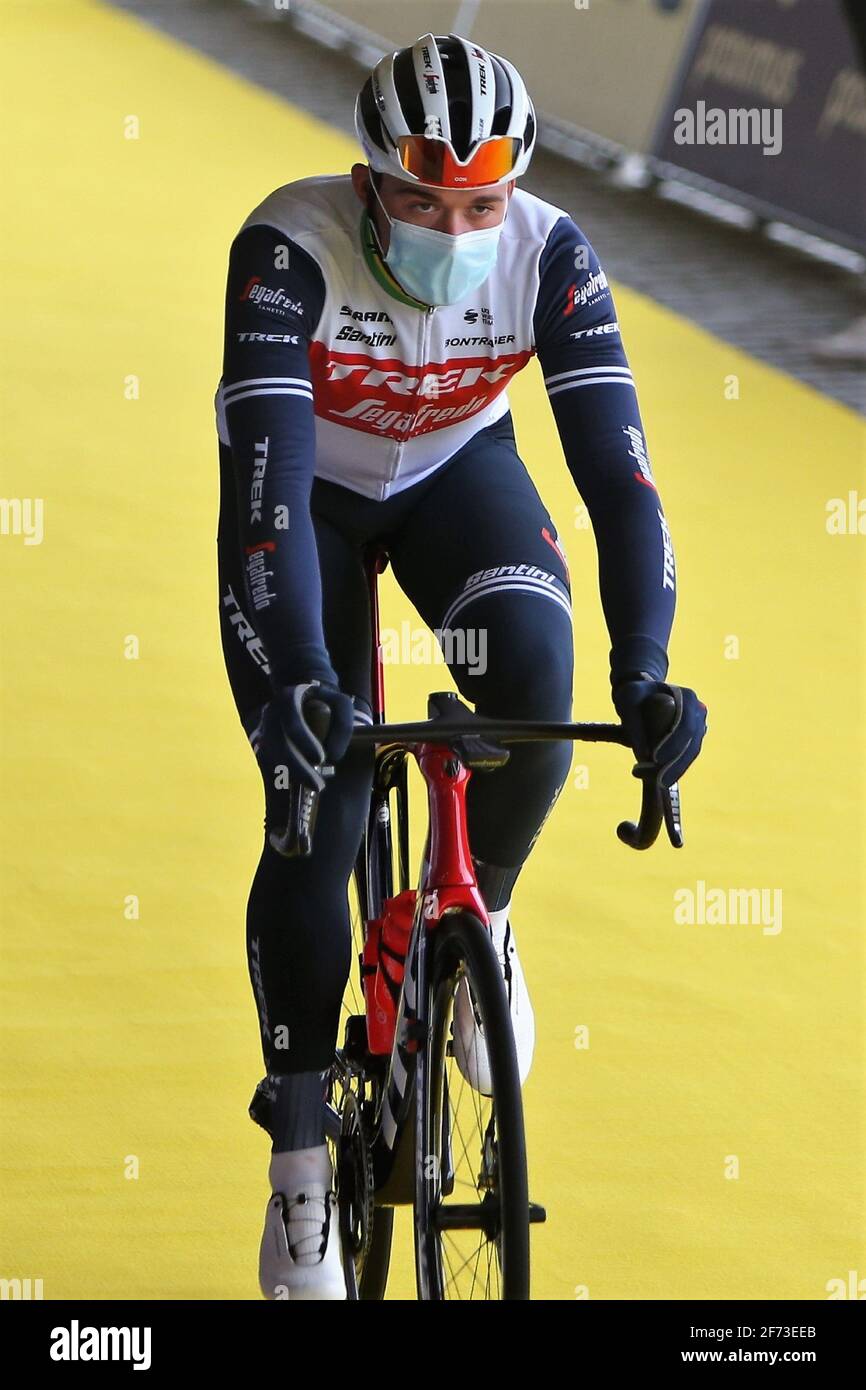 Mads Pedersen of Trek - SEGAFREDO during the UCI Ronde van Vlaanderen -  Tour des Flandres 2021, cycling race, Antwerp - Oudenaarde on April, 4, 2021  in Oudenaarde, Belgium - Photo Laurent Lairys / DPPI / LiveMedia Stock  Photo - Alamy