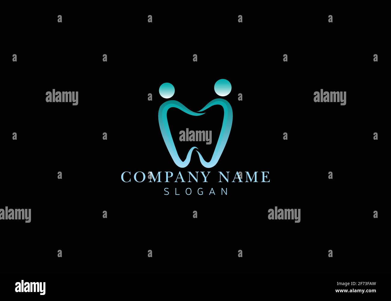 Dental logo vector Template illustrator icon design Stock Vector
