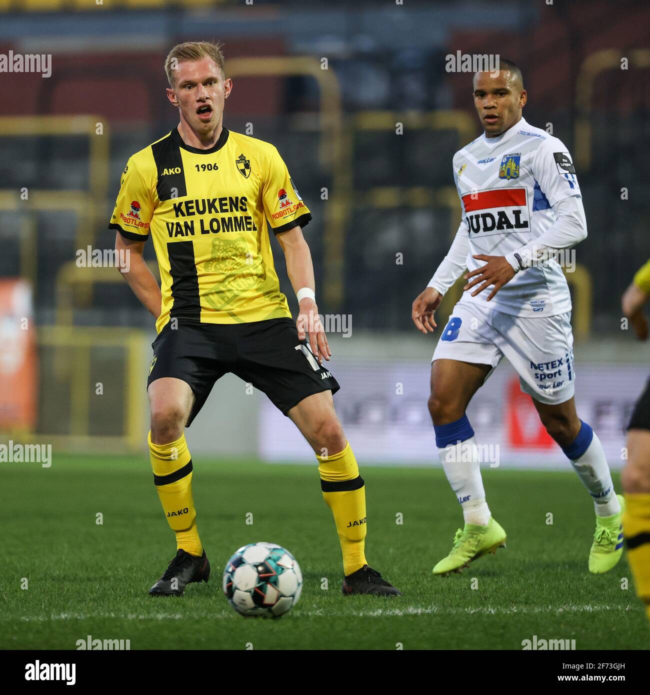 Lierse's Jellert Van Landschoot pictured during a soccer match between Lierse Kempenzonen and KVC Westerlo, Sunday 04 April 2021 in Lier, on day 25 of Stock Photo