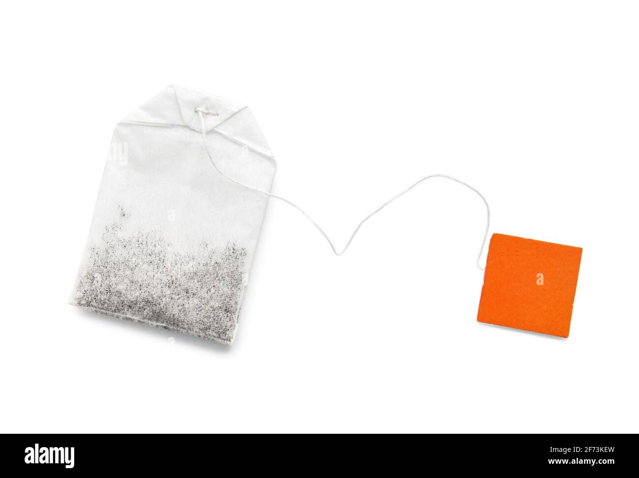Tea bag on white background Stock Photo Alamy