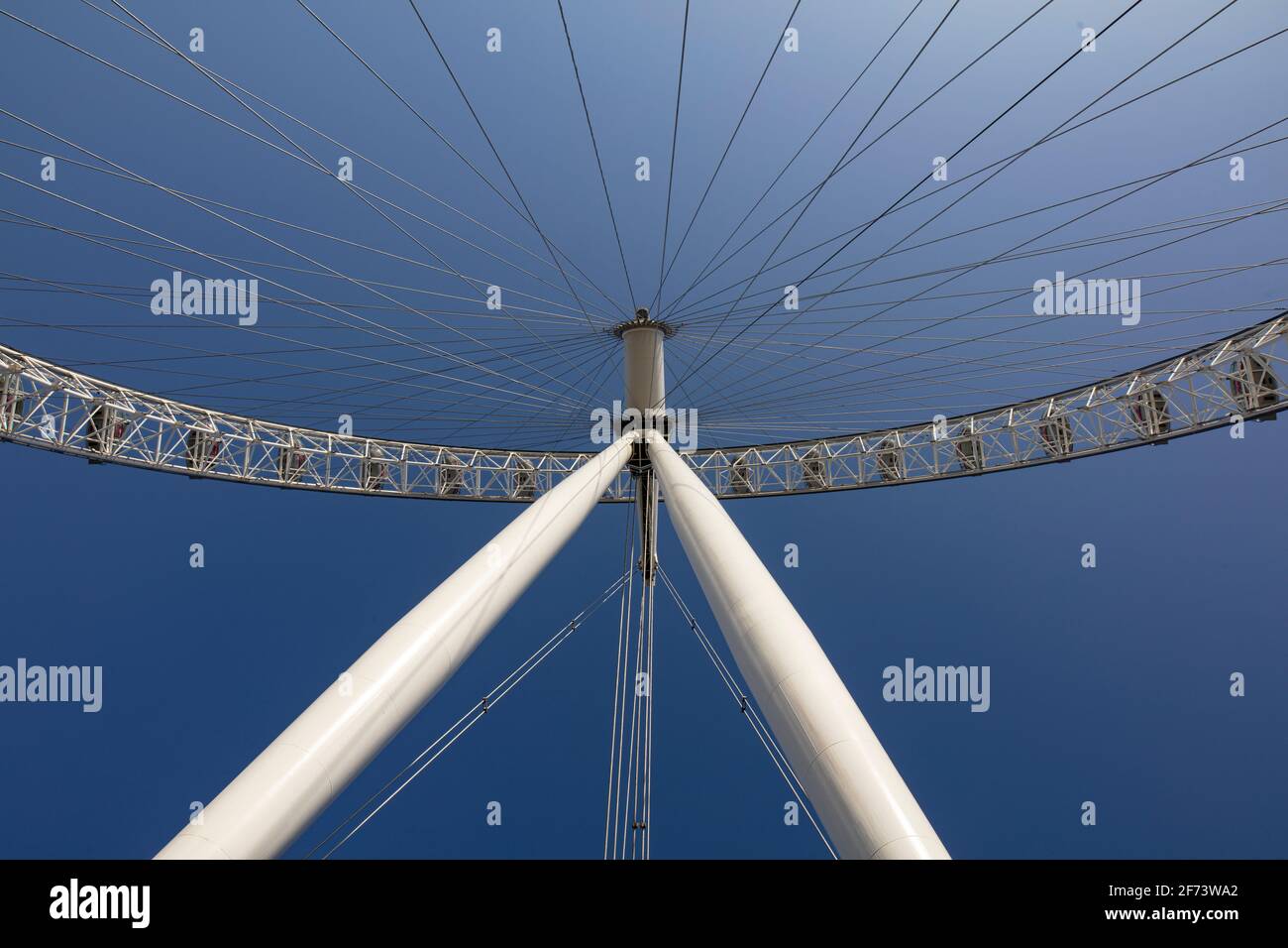 The London Eye, on the South Bank of the Thames in London; a