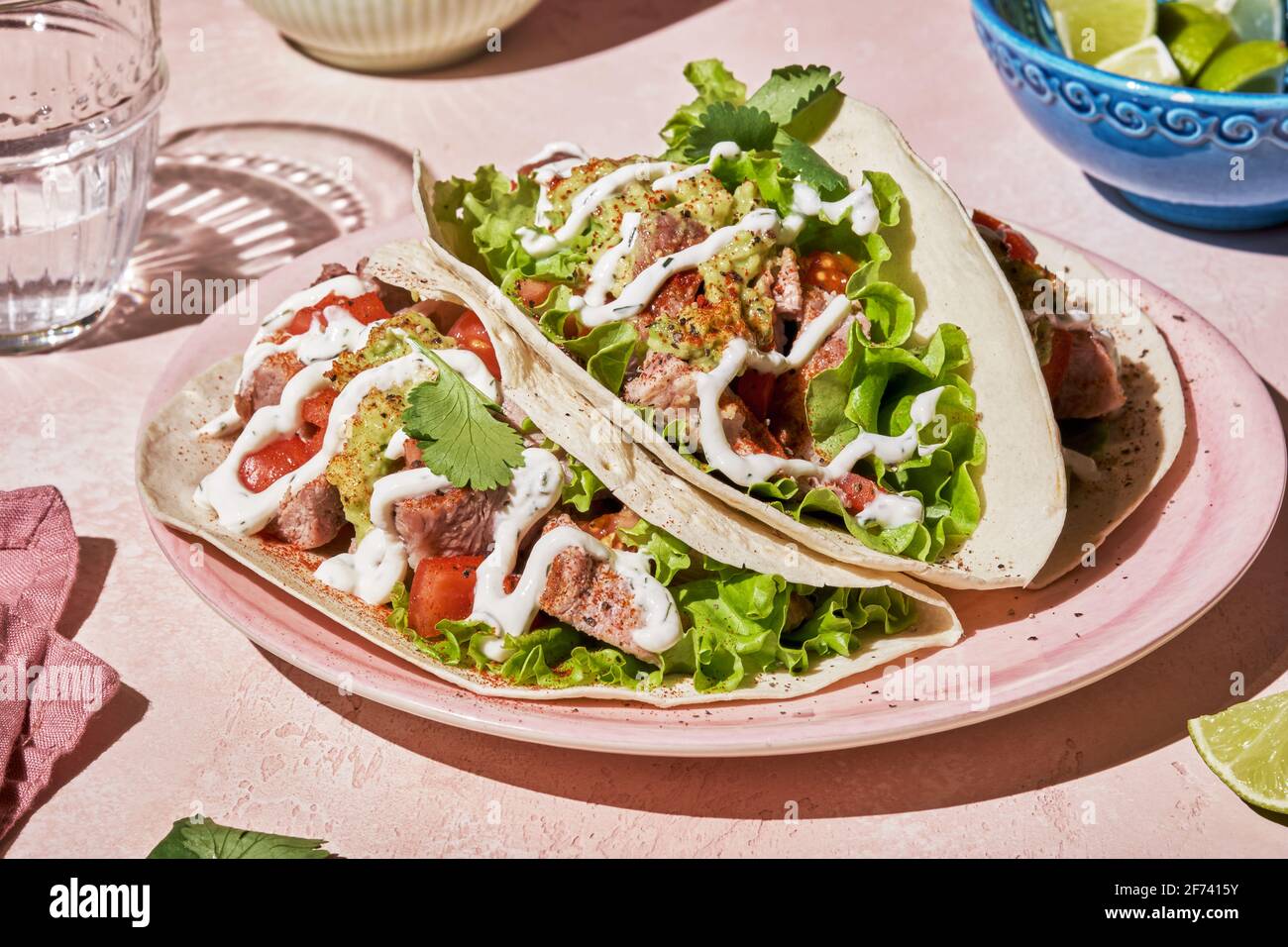 Low carb tacos hires stock photography and images Alamy