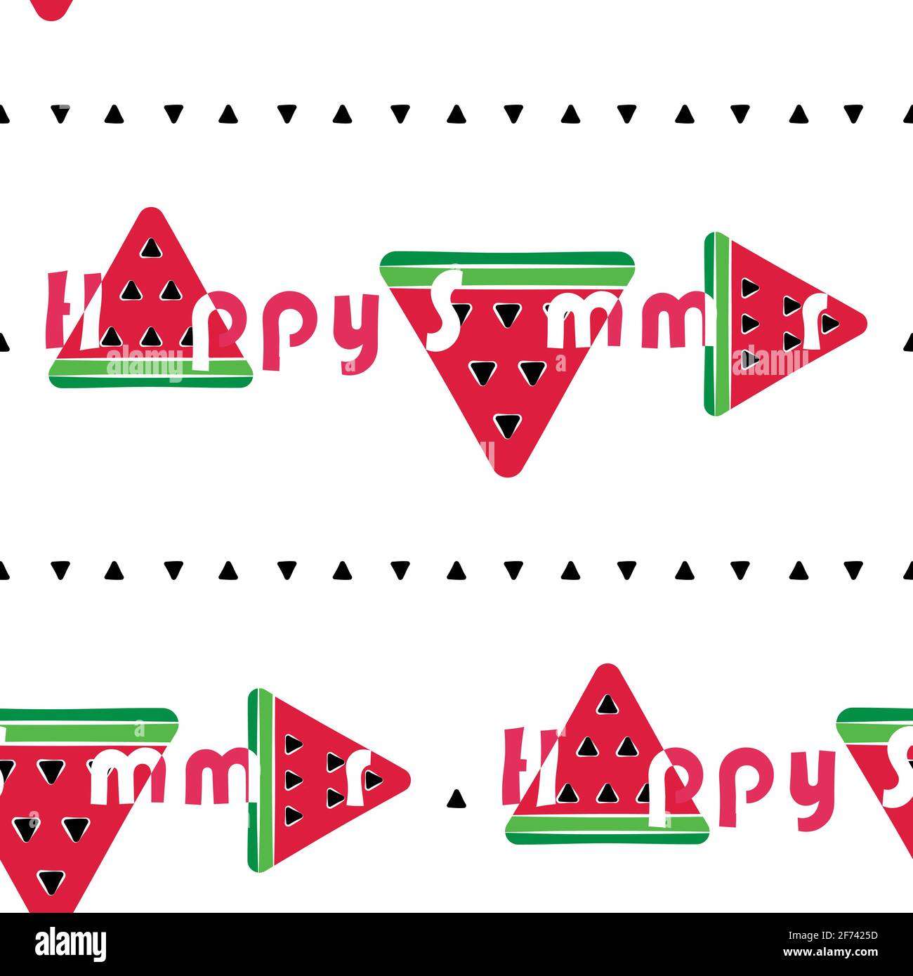 seamless background with watermelon slices . vector. summer Stock Vector