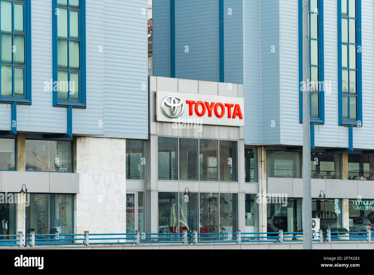 Istanbul branch of Toyota Stock Photo