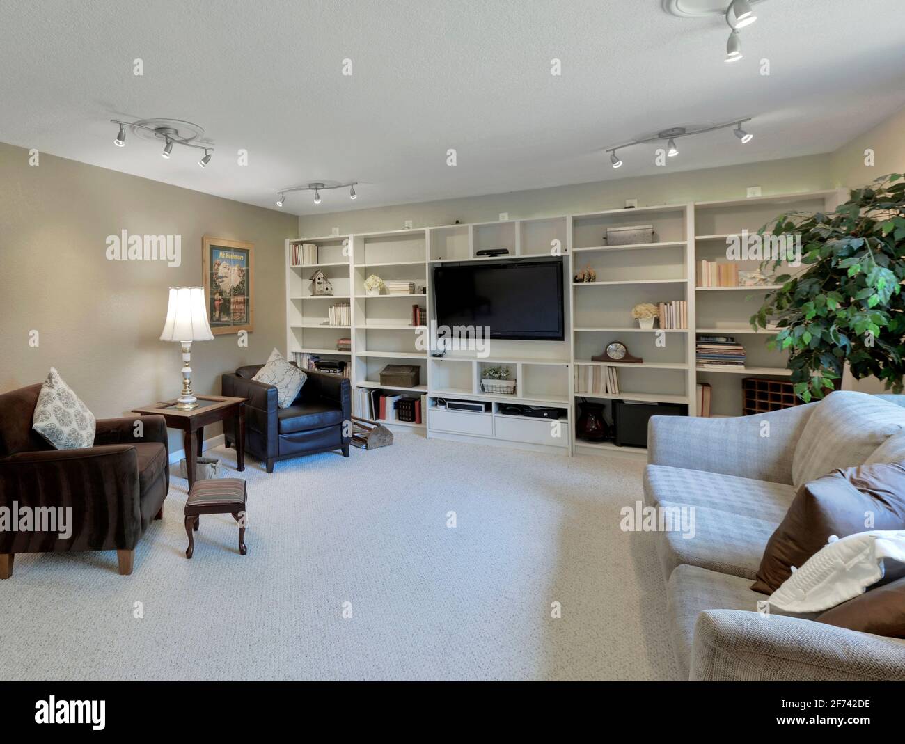 Modern residential living room interior Stock Photo