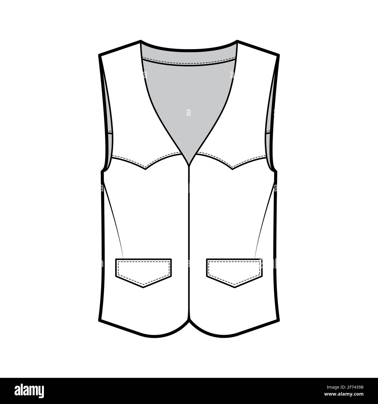 Linen Waistcoat 407 | Burda Curvy 01/23 | BurdaStyle.com