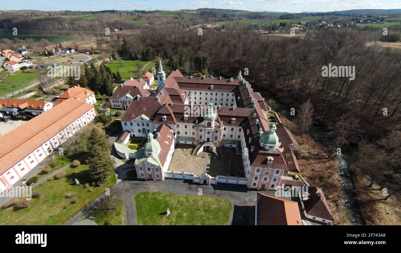 Marienthal Das Kloster St Marienthal In Der Oberlausitz High Resolution Stock ...