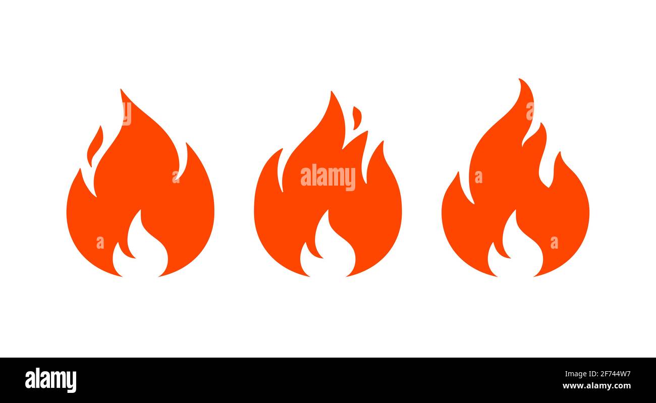 Fire, flame. Red flame collection set Stock Vector Image & Art Alamy