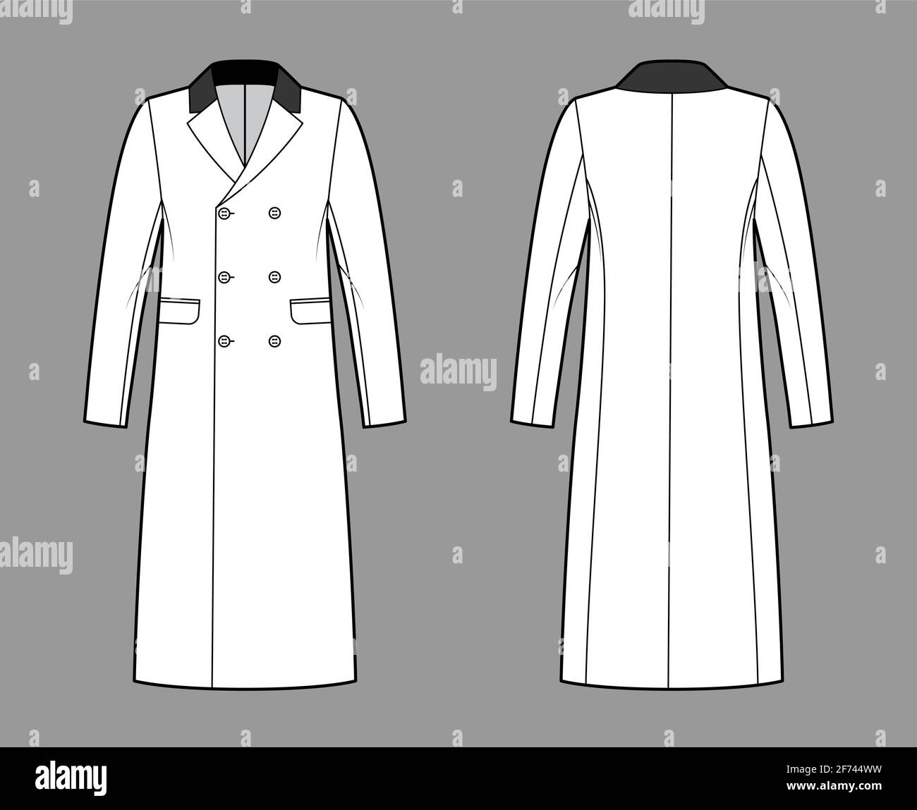 Chesterfield overcoat Stock Vector Images - Alamy
