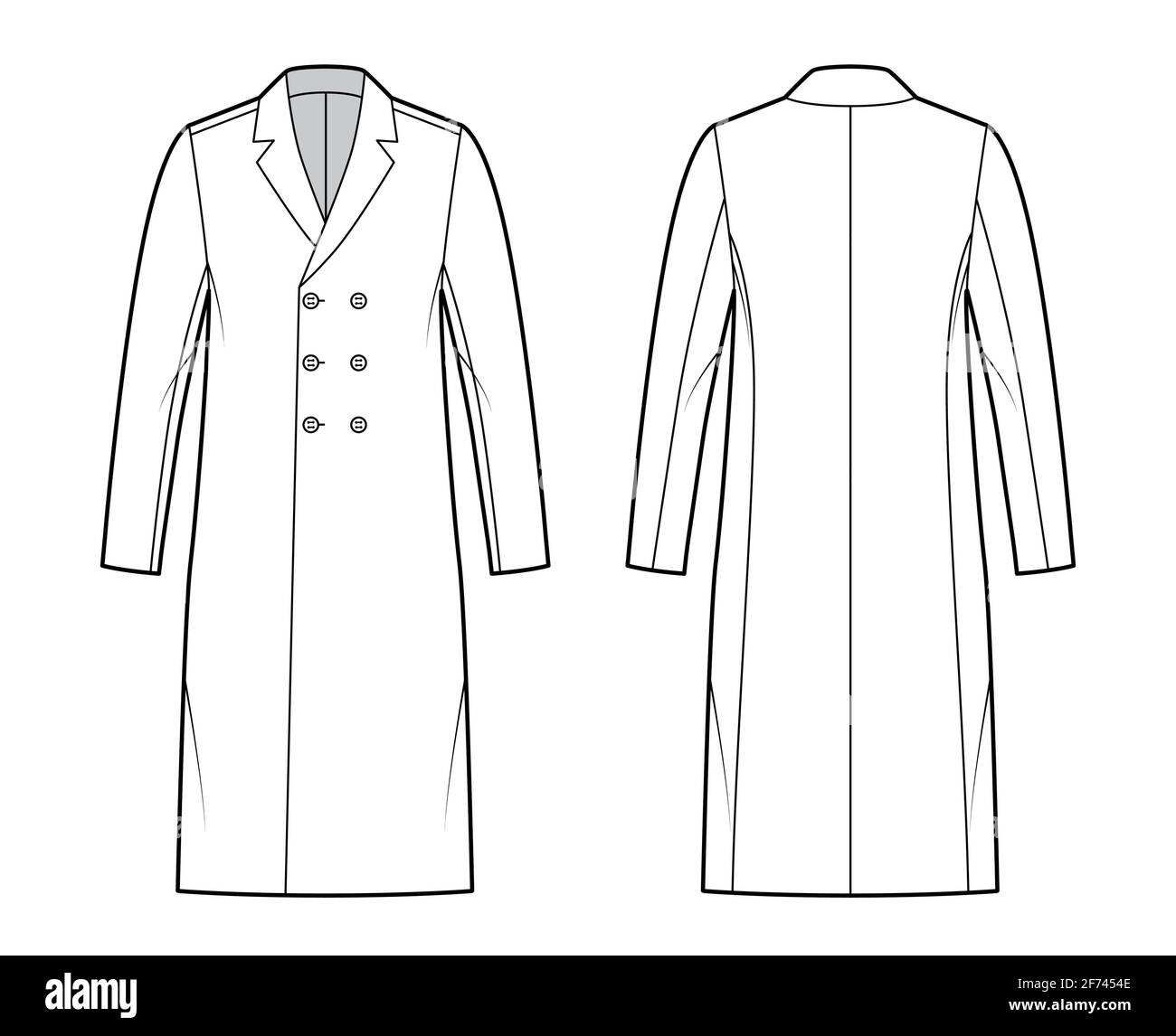 Illustrator Fashion Sketches - Jacket Template 043 - download