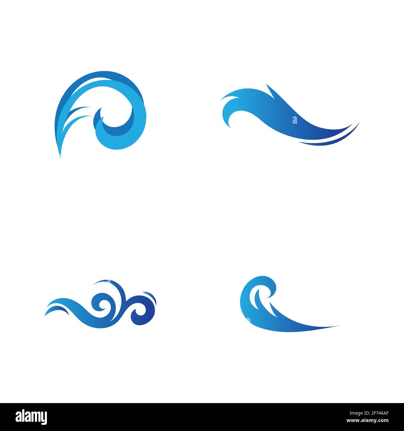 Ocean Wave Logo vector illustration design Template - Vector Stock ...