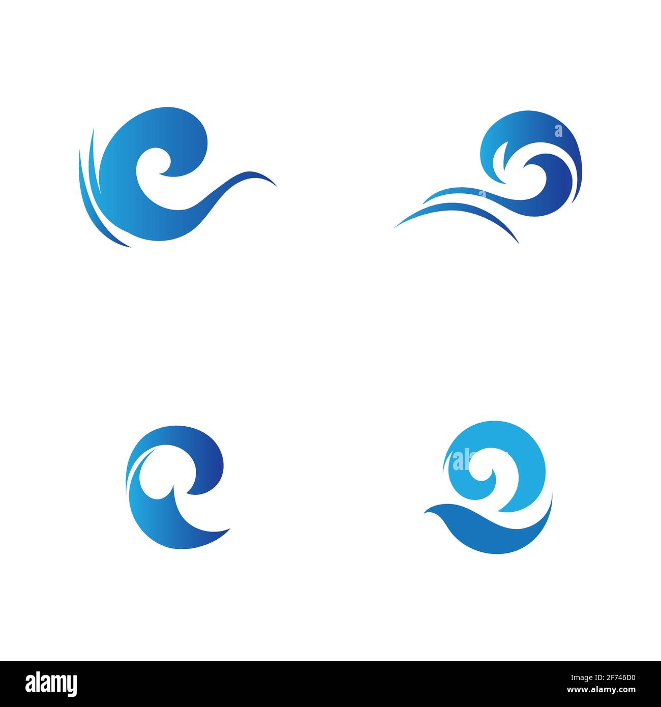 Ocean Wave Logo vector illustration design Template - Vector Stock ...