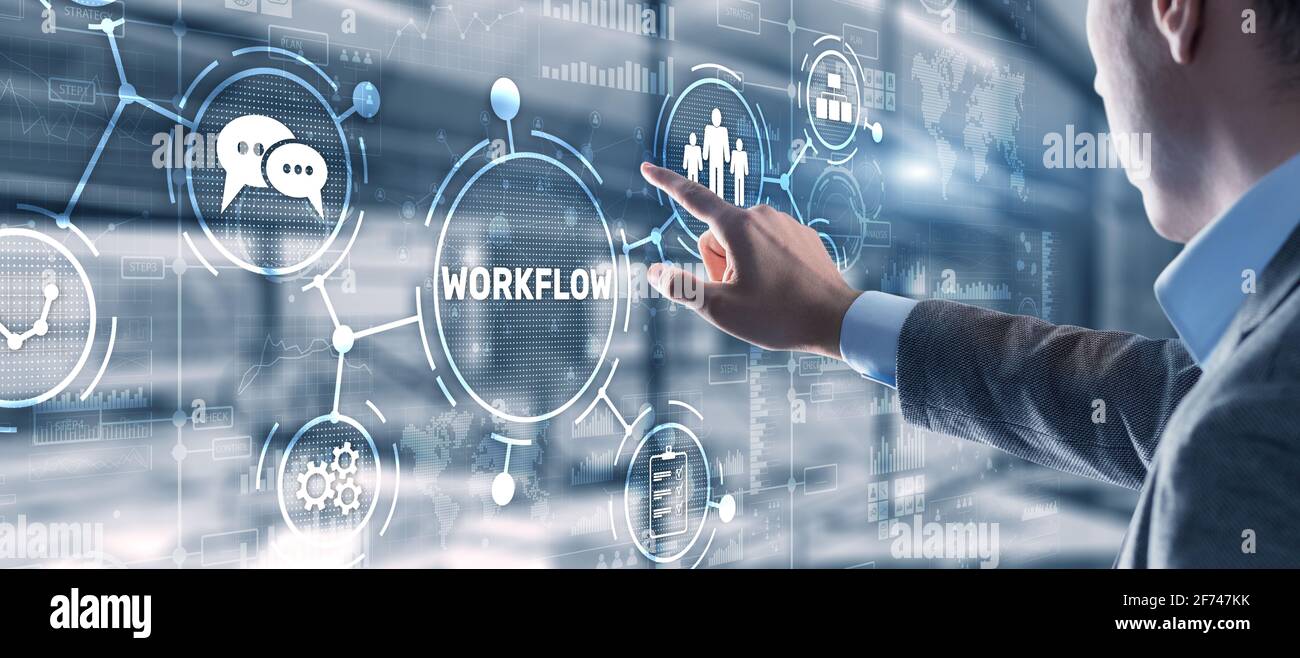 Workflow Repeatability Systematization Buisness Process. Business ...