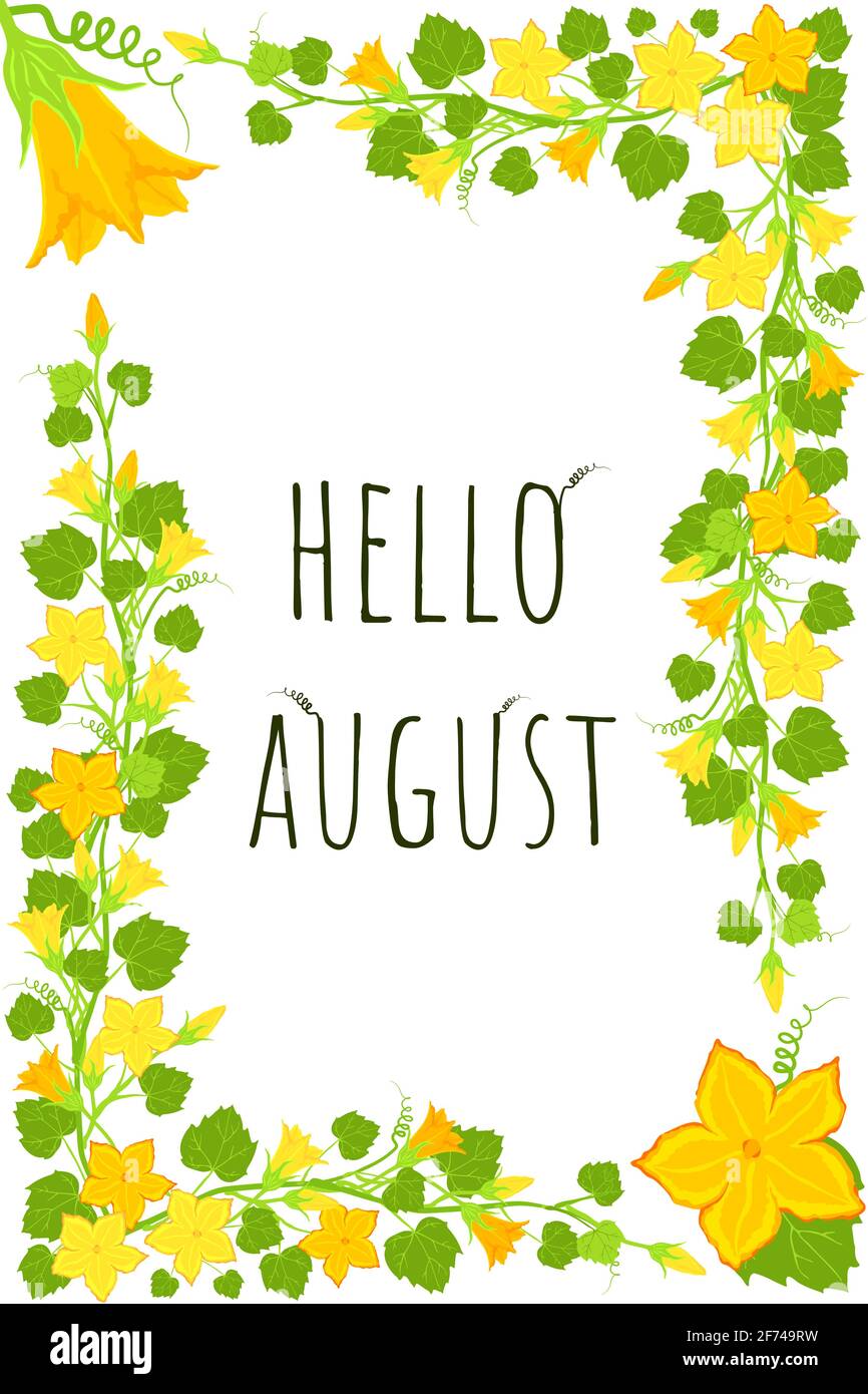 August Border Clip Art