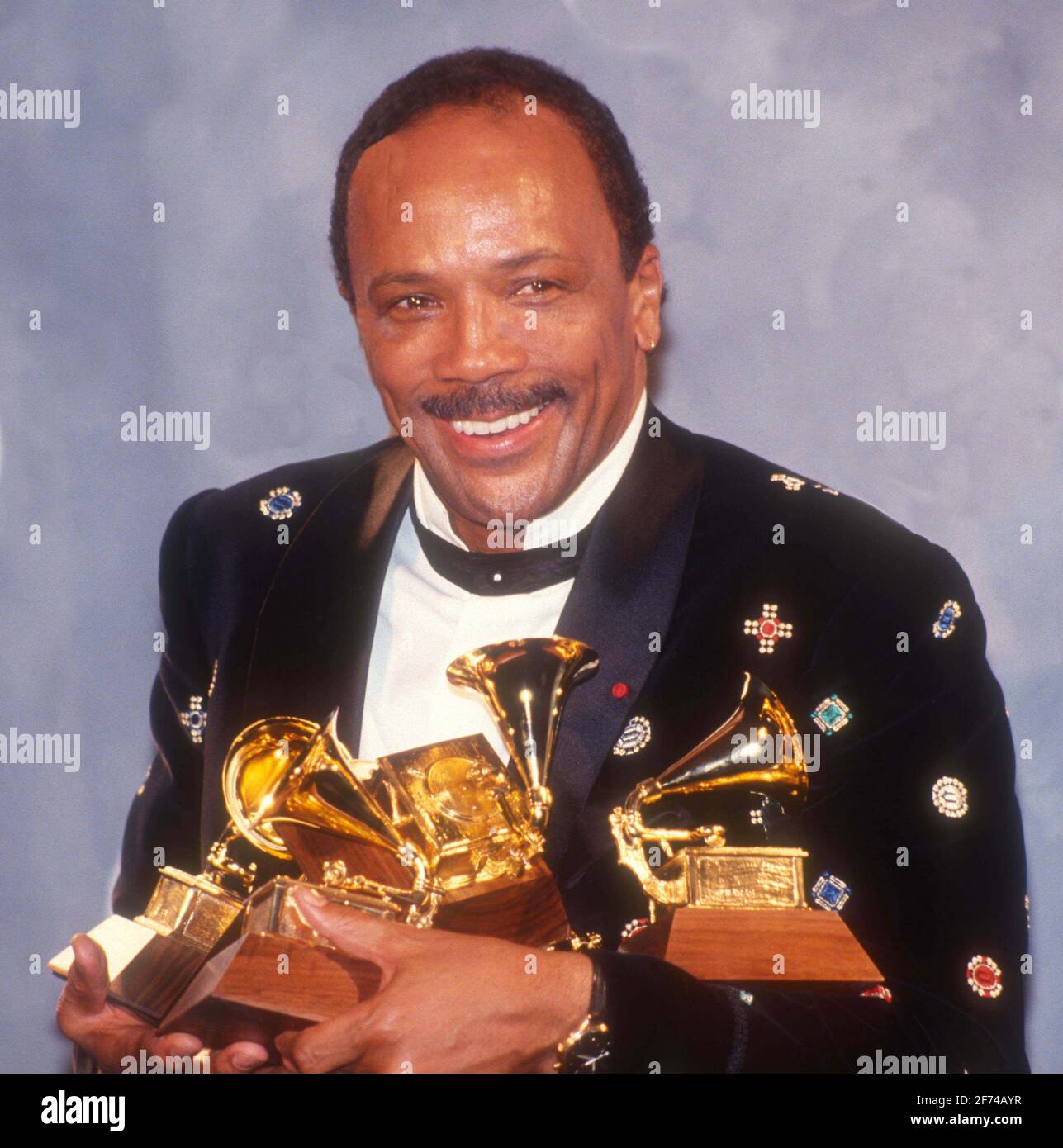 Quincy Jones 1990 Photo By John Barrett/PHOTOlink Stock Photo