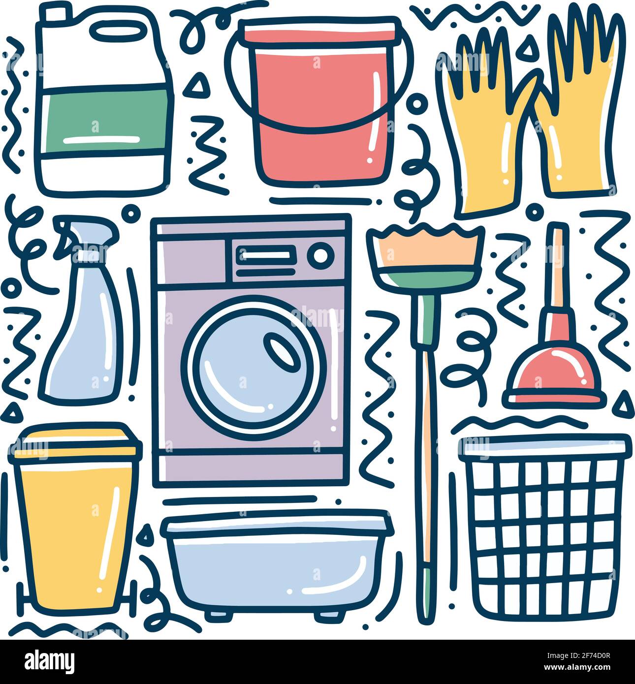 Hand cleaning Stock Vector Images Alamy