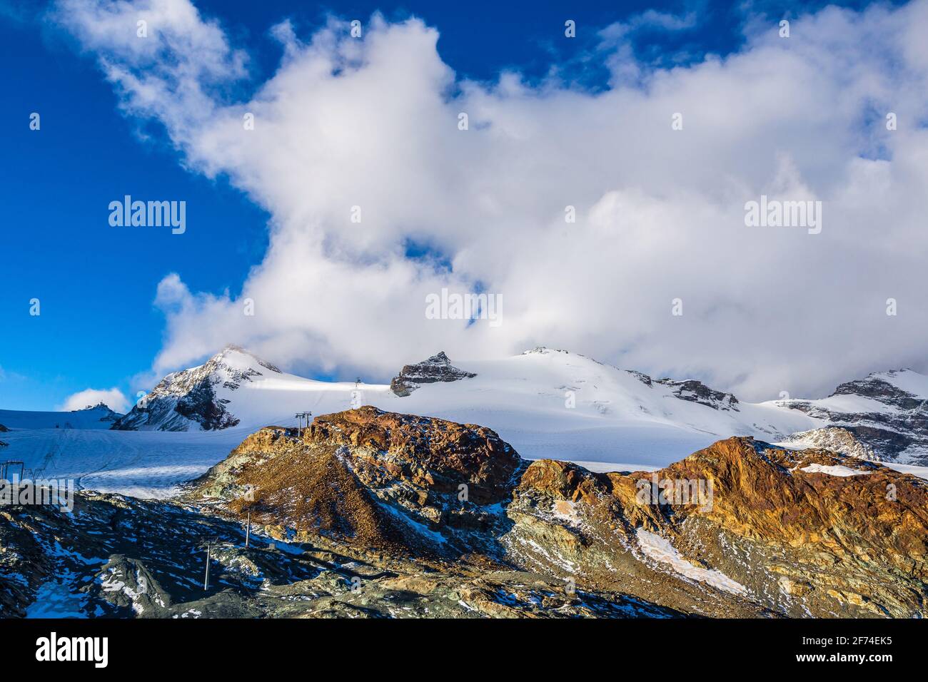 Alps mountain landscape in a beautiful day in Switzerland Stock Photo ...
