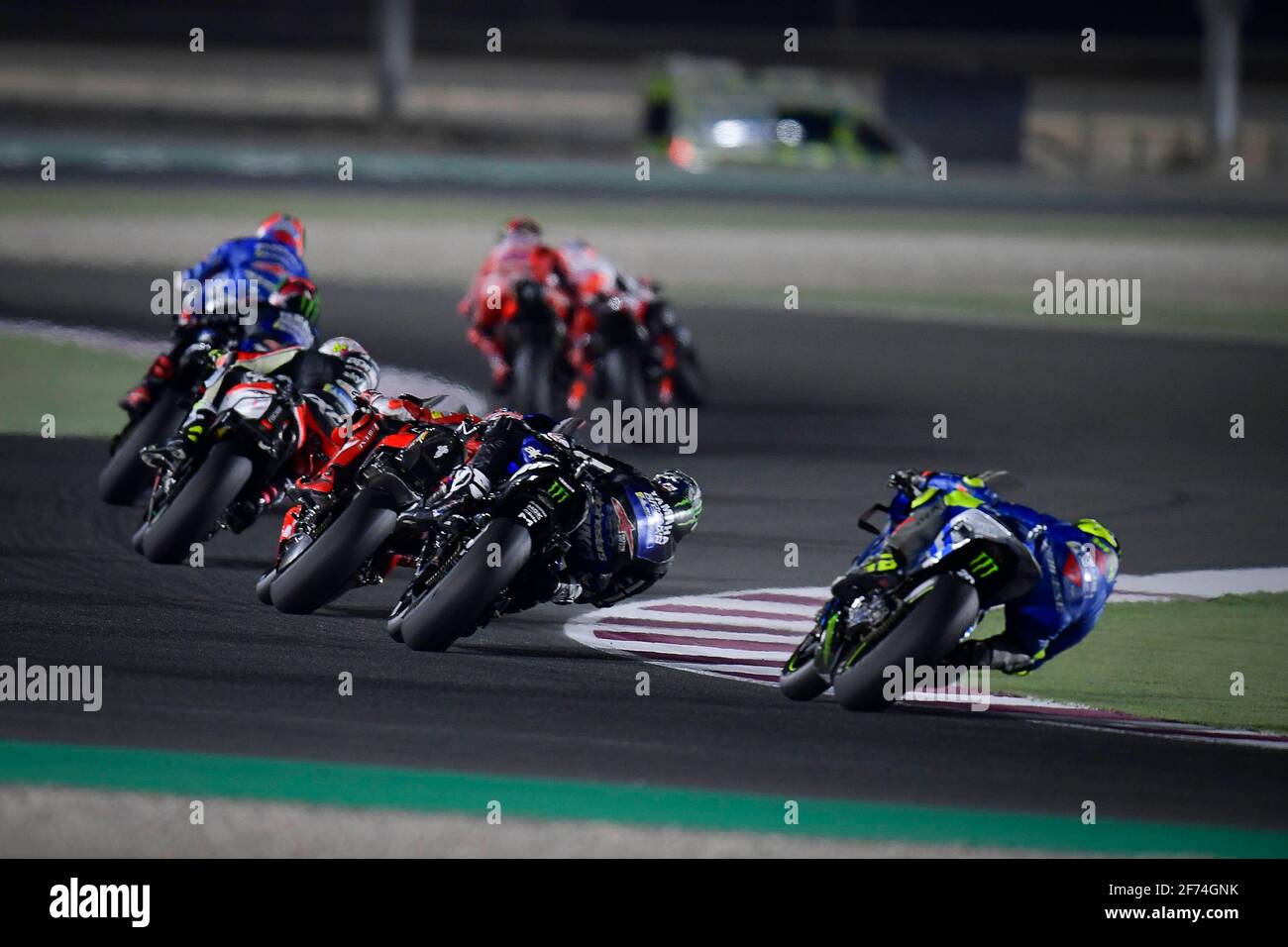 Races at MotoGP TISSOT Grand Prix of Doha underway at Losail International  Circuit, Qatar. April 4, 2021 In picture: Carreras del Gran Premio de MotoGP  TISSOT de Doha en el Circuito Internacional