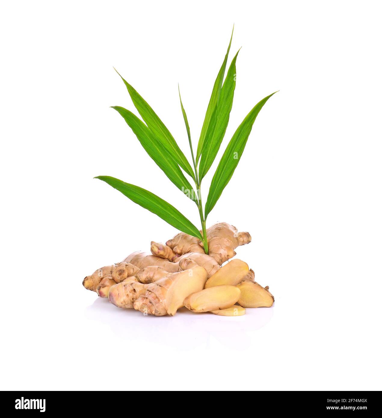 Ginger on white background Stock Photo - Alamy