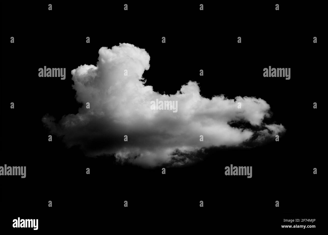 Clouds on black background Stock Photo