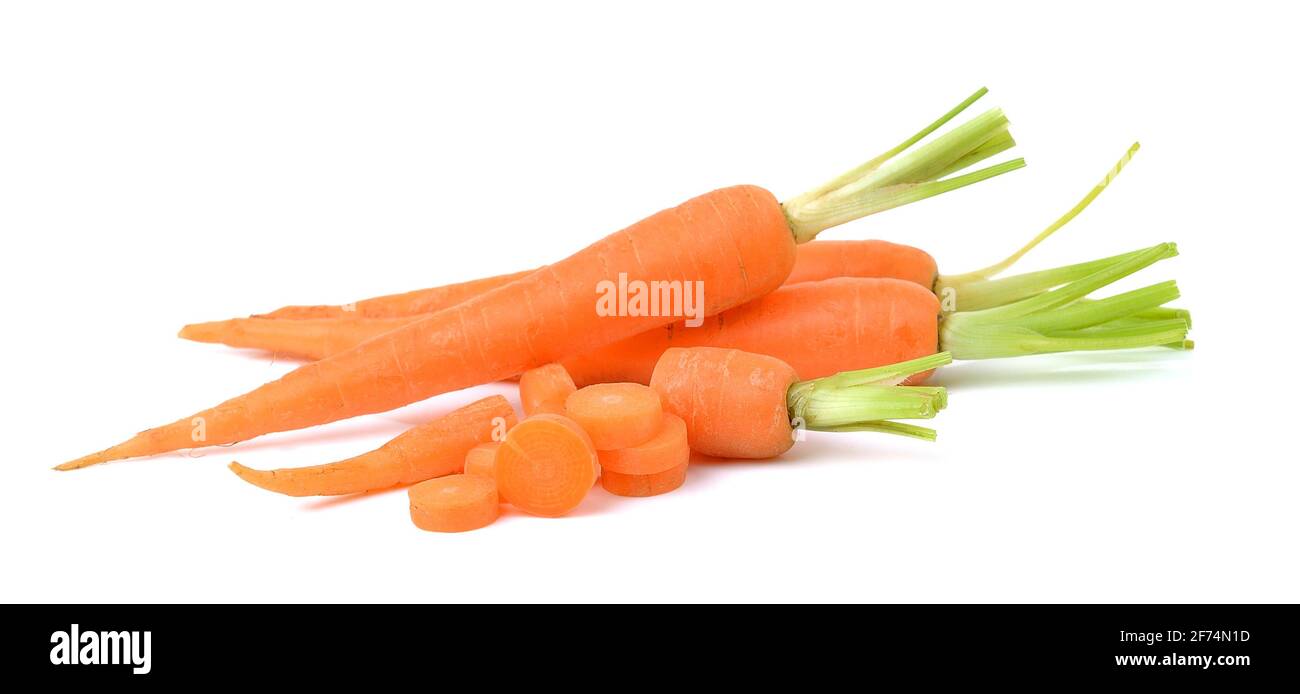 carrot on white background Stock Photo