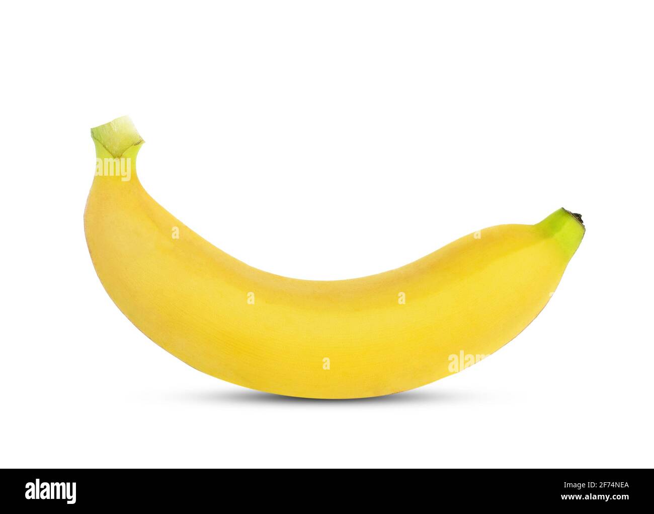 banana isolated on white background. Stock Photo