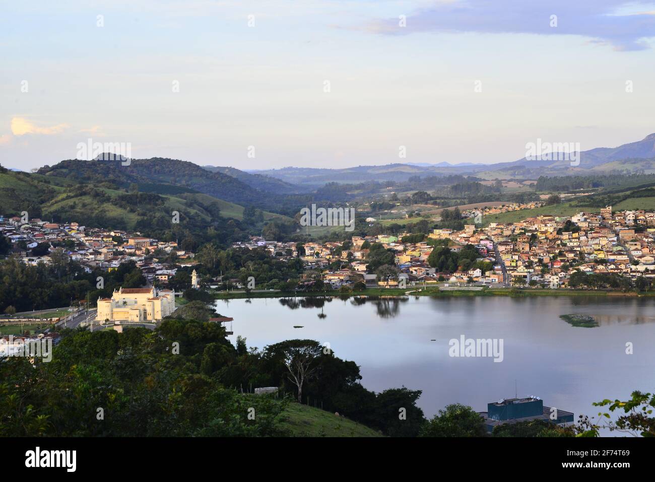Lambari town in Minas Gerais Estate, a place famous by his mineral water and a popular destination for tourists, Brazil Stock Photo