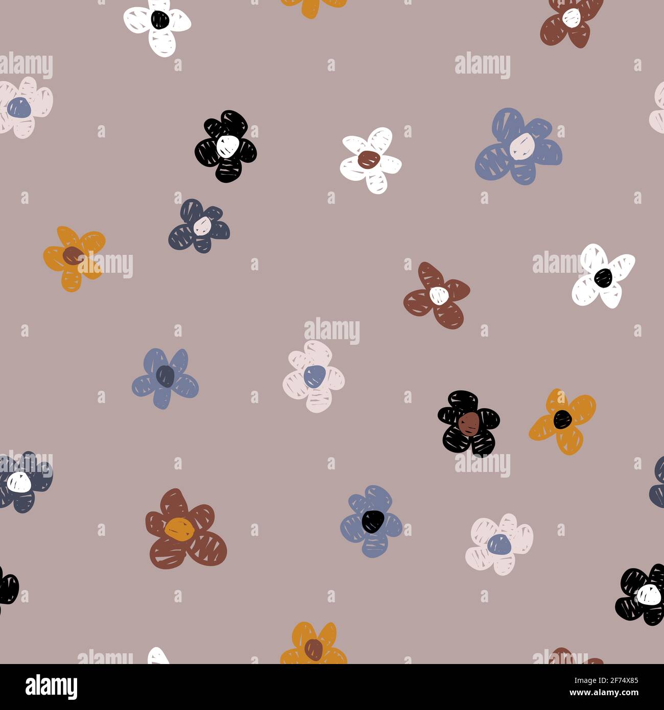 Flower seamless pattern. Creative texture for fabric, textile Stock Vector