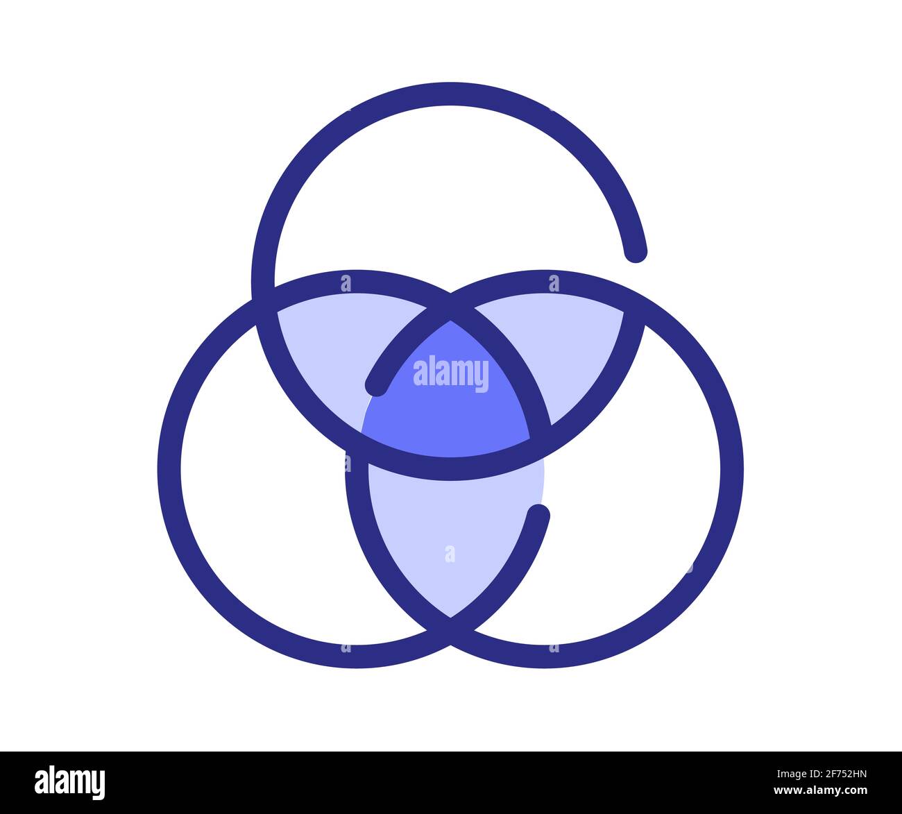 color combination theory single isolated icon with dash or dashed ...