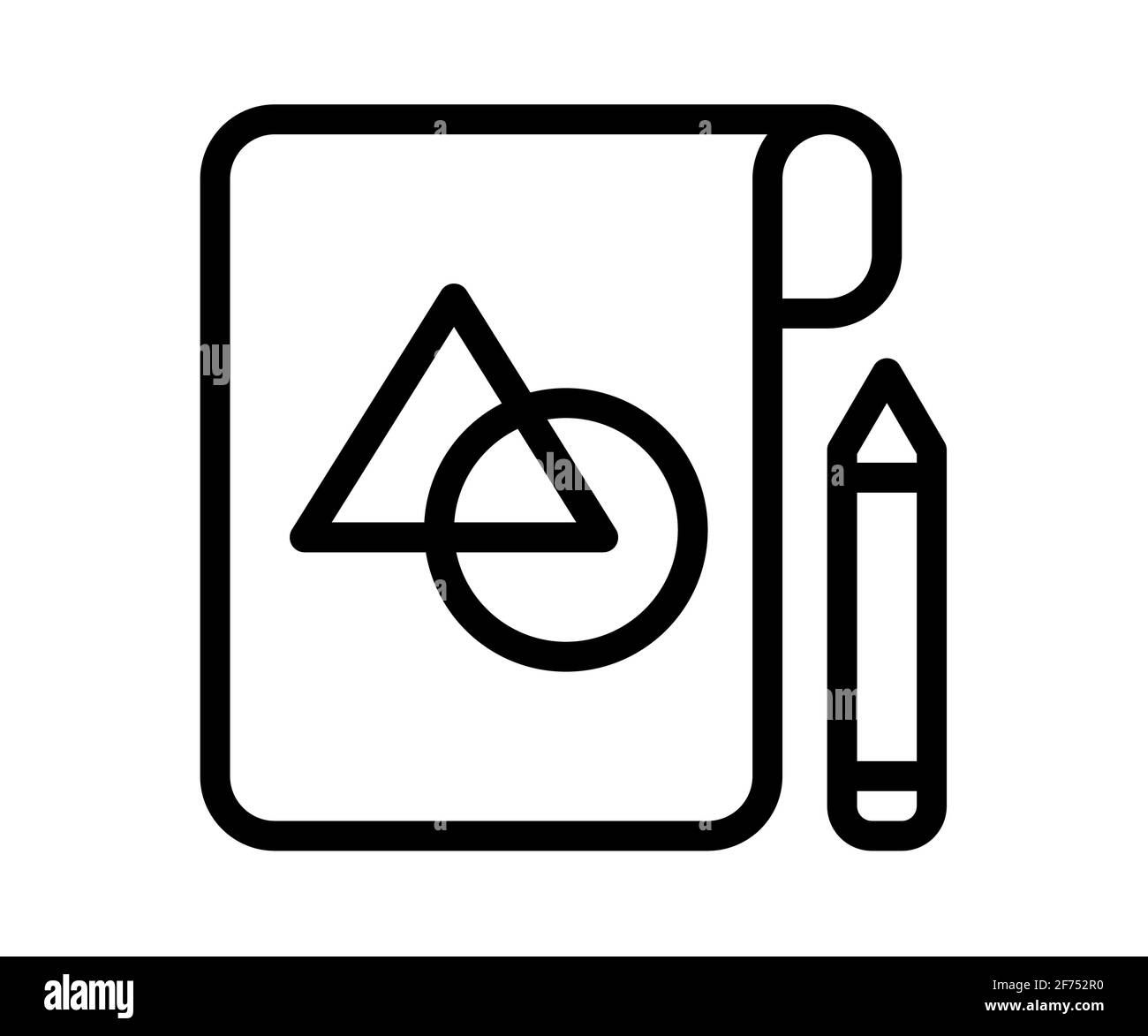 concept blueprint sketching single isolated icon with outline style ...