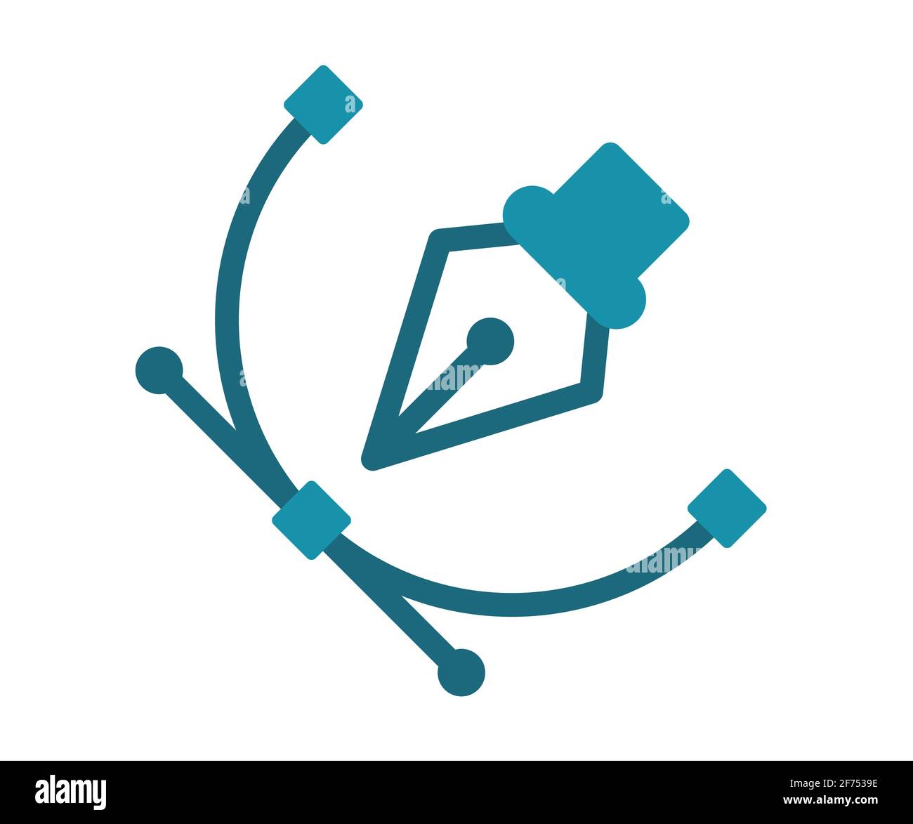 anchor point vector single isolated icon with solid line style vector ...