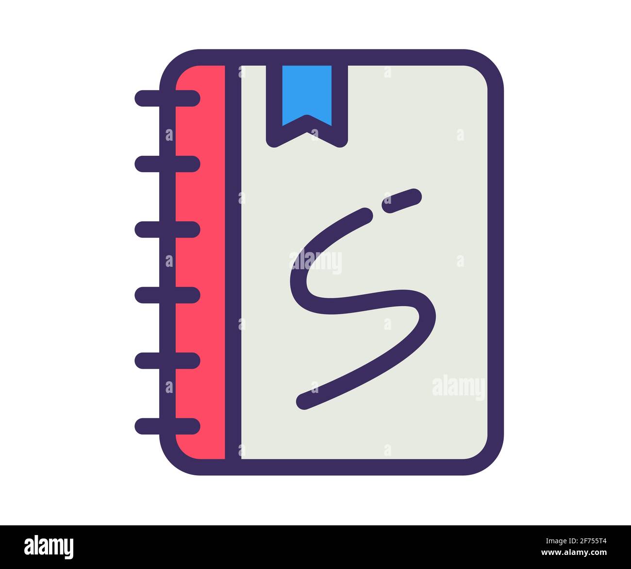 sketchbook sketch bookmark single isolated icon with filled outline ...