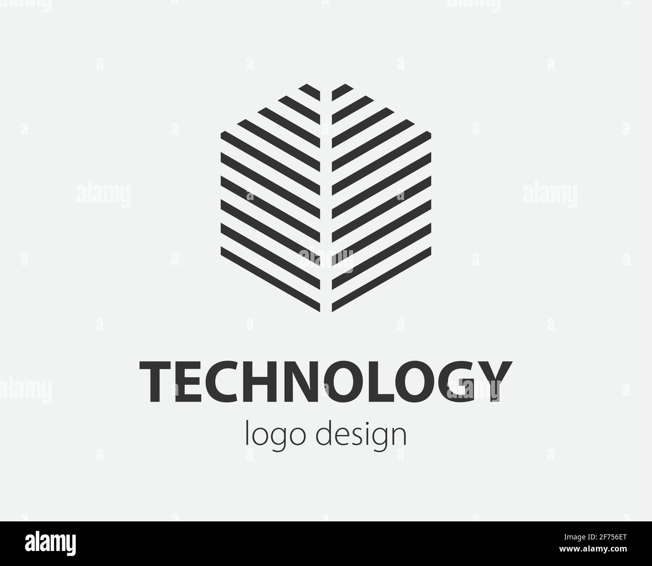 Abstract hexagon logo vector. Creative geometric logotype, design concept. Stock Vector
