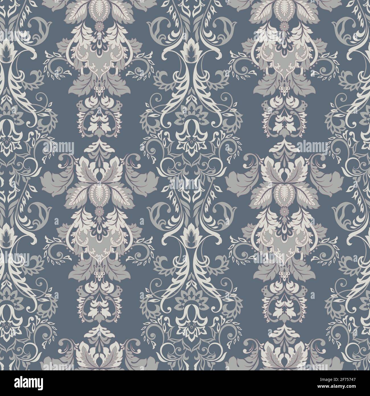Baroque floral pattern. Vector classic floral ornament Stock Vector ...